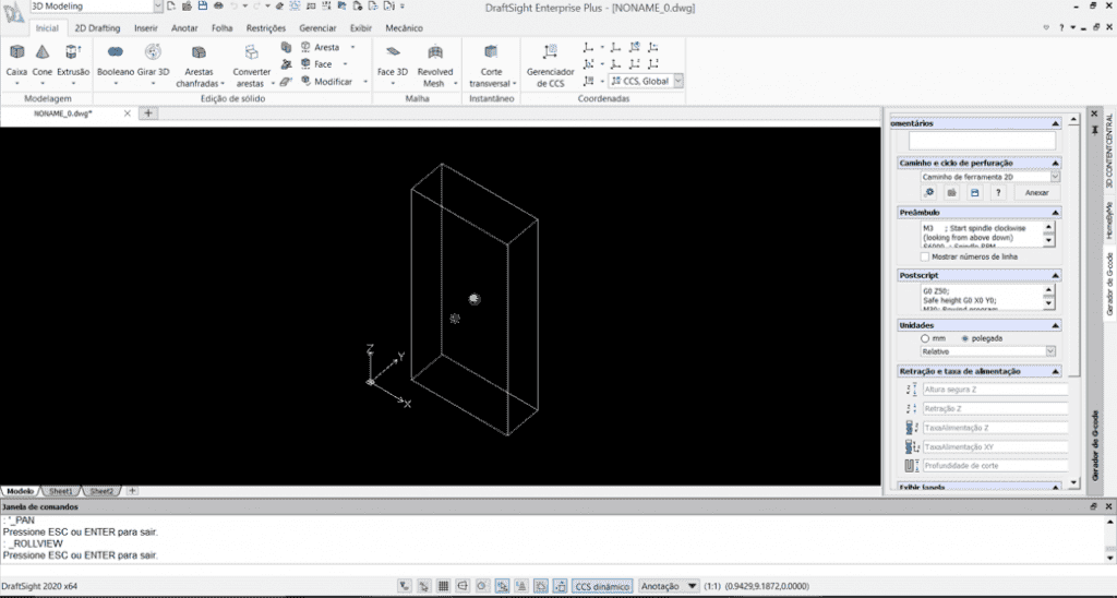 Draftsight 3D - Dica de como modelar um sólido no Draftsight